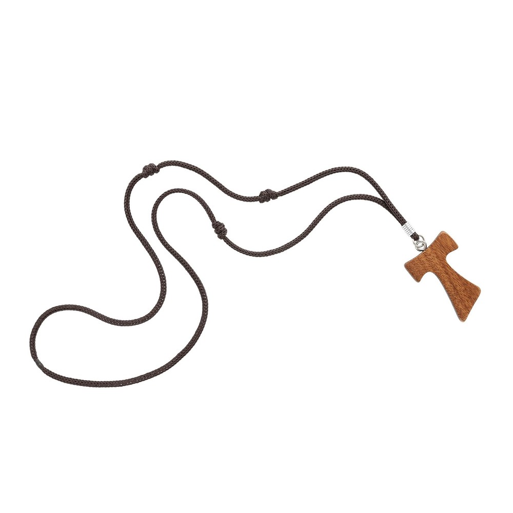 Wooden TAU Cross Walnut