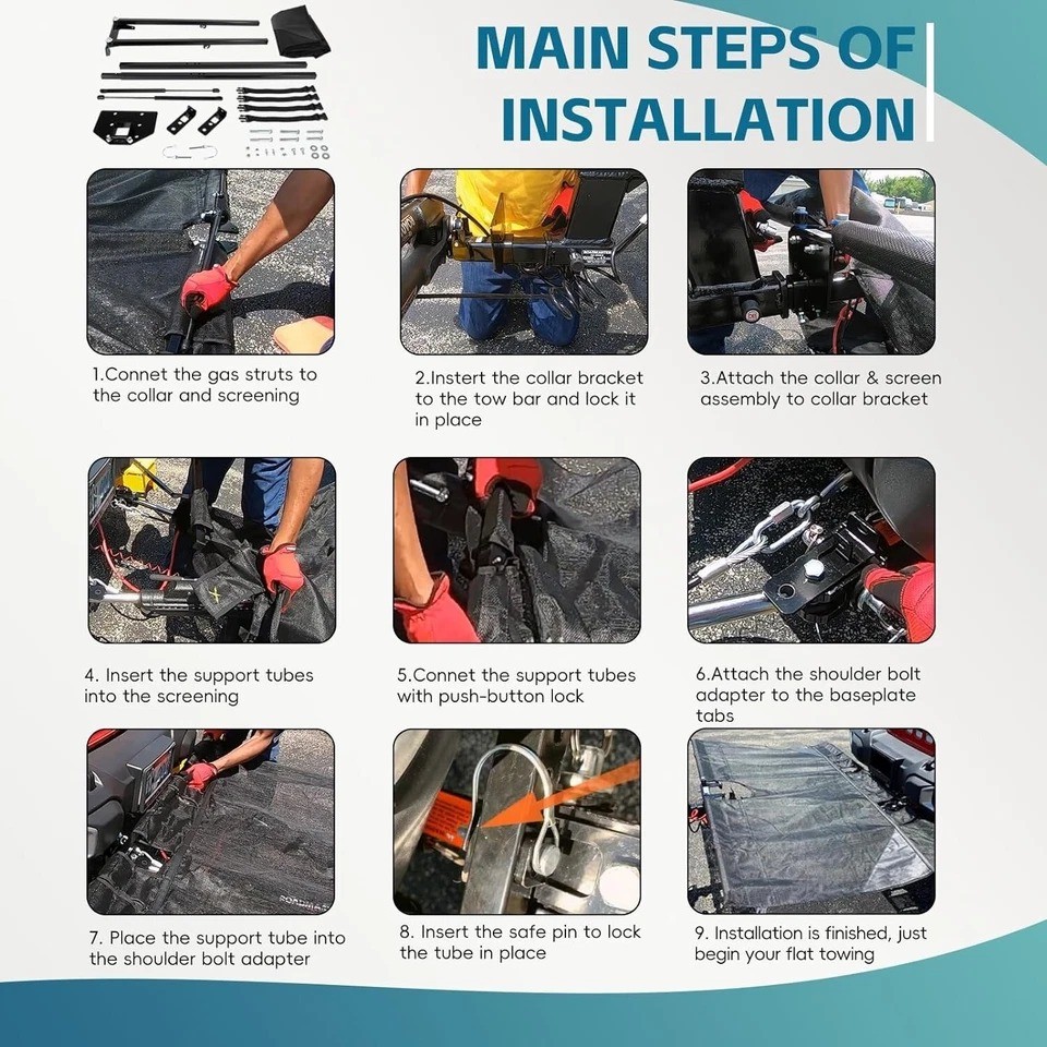 4750 Tow Defender for Blue Ox, Demco Tow Bars with Brackets, and For Roadmaster