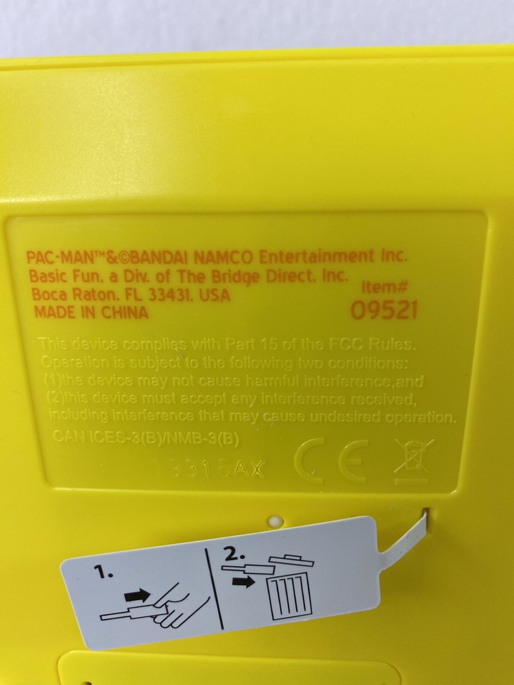 Bandai Namco Classics Pac-Man Retro Handheld Mini Arcade Game Basic Fun TESTED