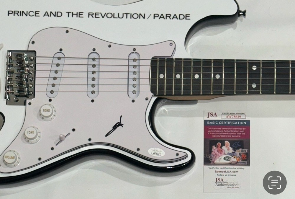 SHEILA E. SIGNED CUSTOM PRINCE PARADE ELECTRIC GUITAR AUTOGRAPHED JSA COA