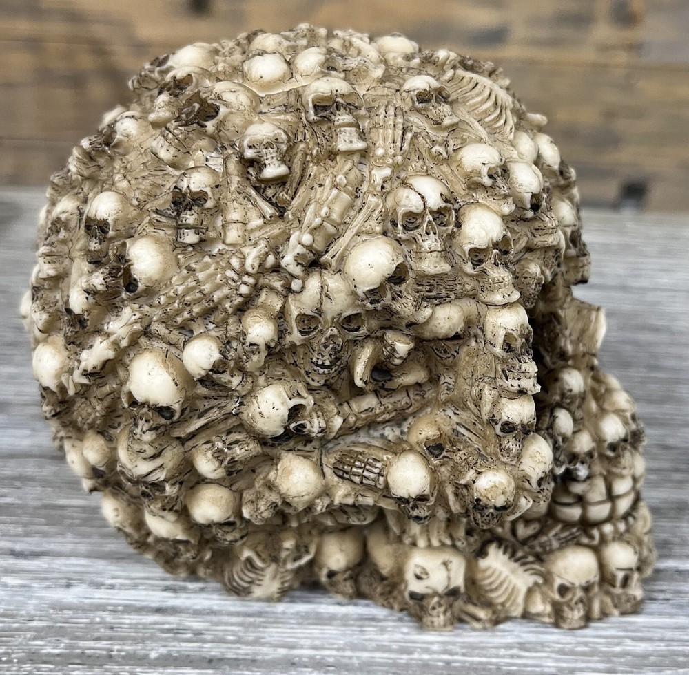 SKULL COVERED WITH SKULLS 5 1/4" TALL