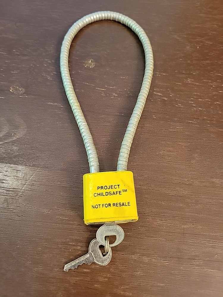 Firearm Gun Lock Cable Project Childsafe With 2 Keys Cable Lock