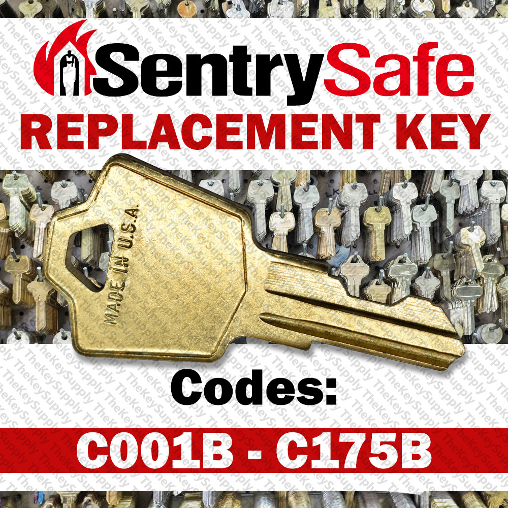 Sentry Safe Replacement Key Cut to Your Code C001B - C175B