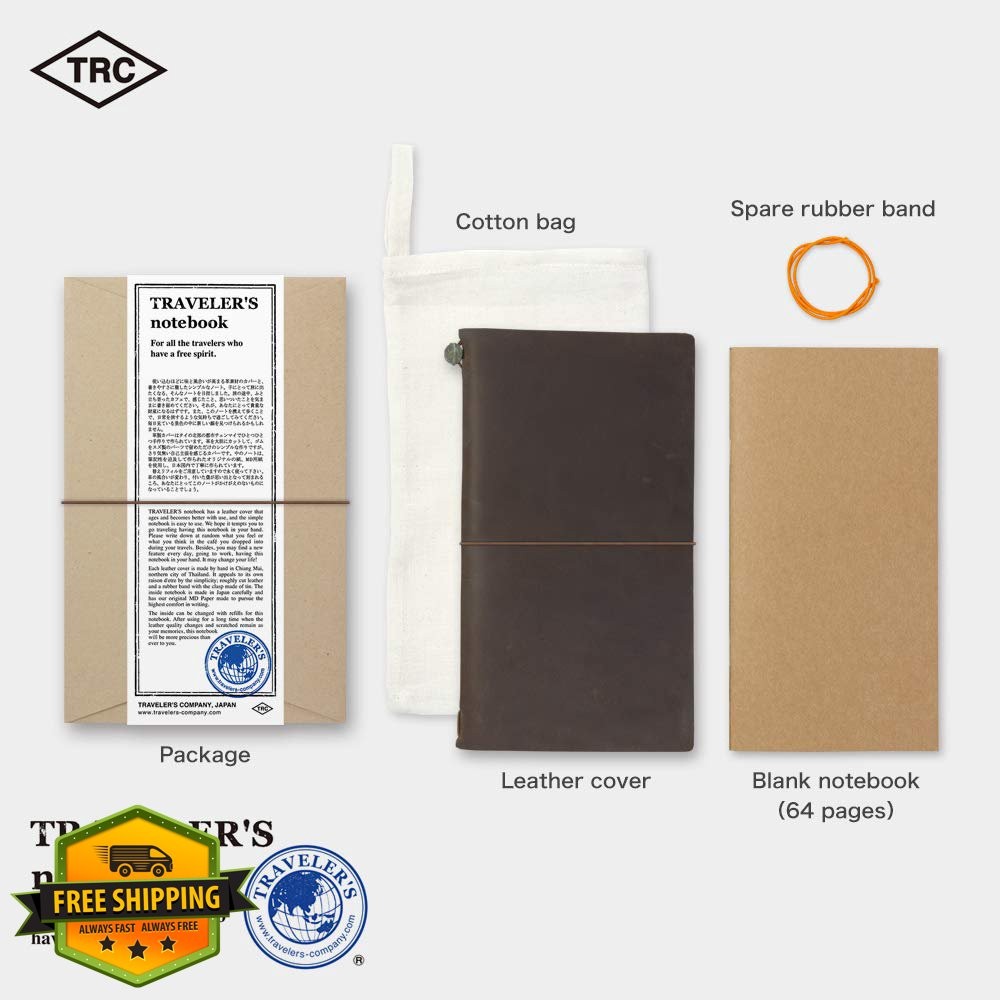 Traveler's Notebook Regular Size Brown 13715006