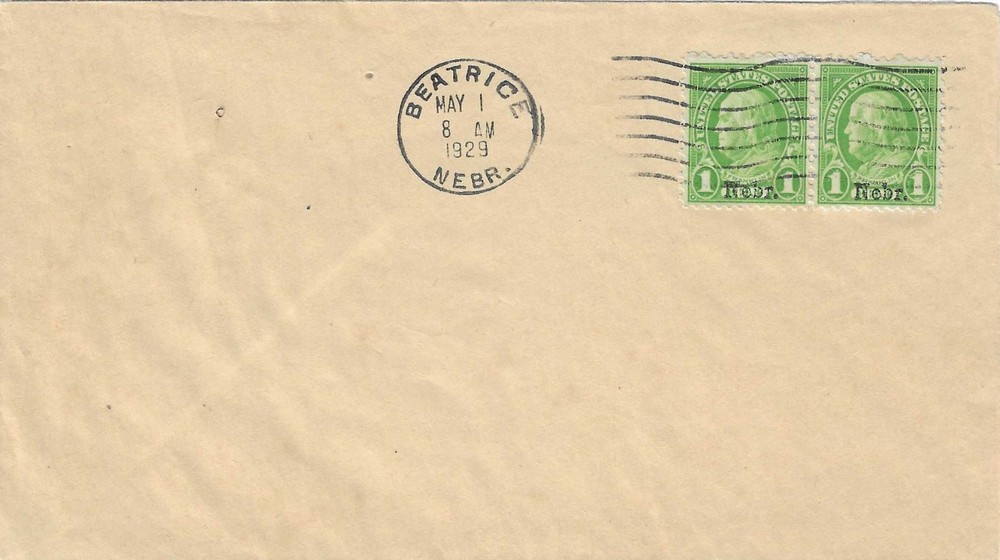 FDC    # 669  pair    --   Nebraska  overprint