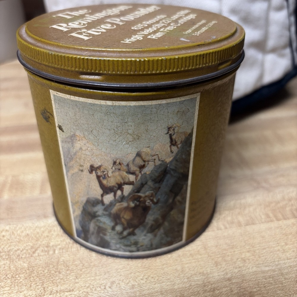 Empty Remington .22 Five Pounder Vintage Tin