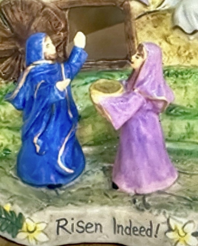 Blue Sky Clayworks Easter HE IS RISEN Passion Scene NEW IN BOX Auth Retailer