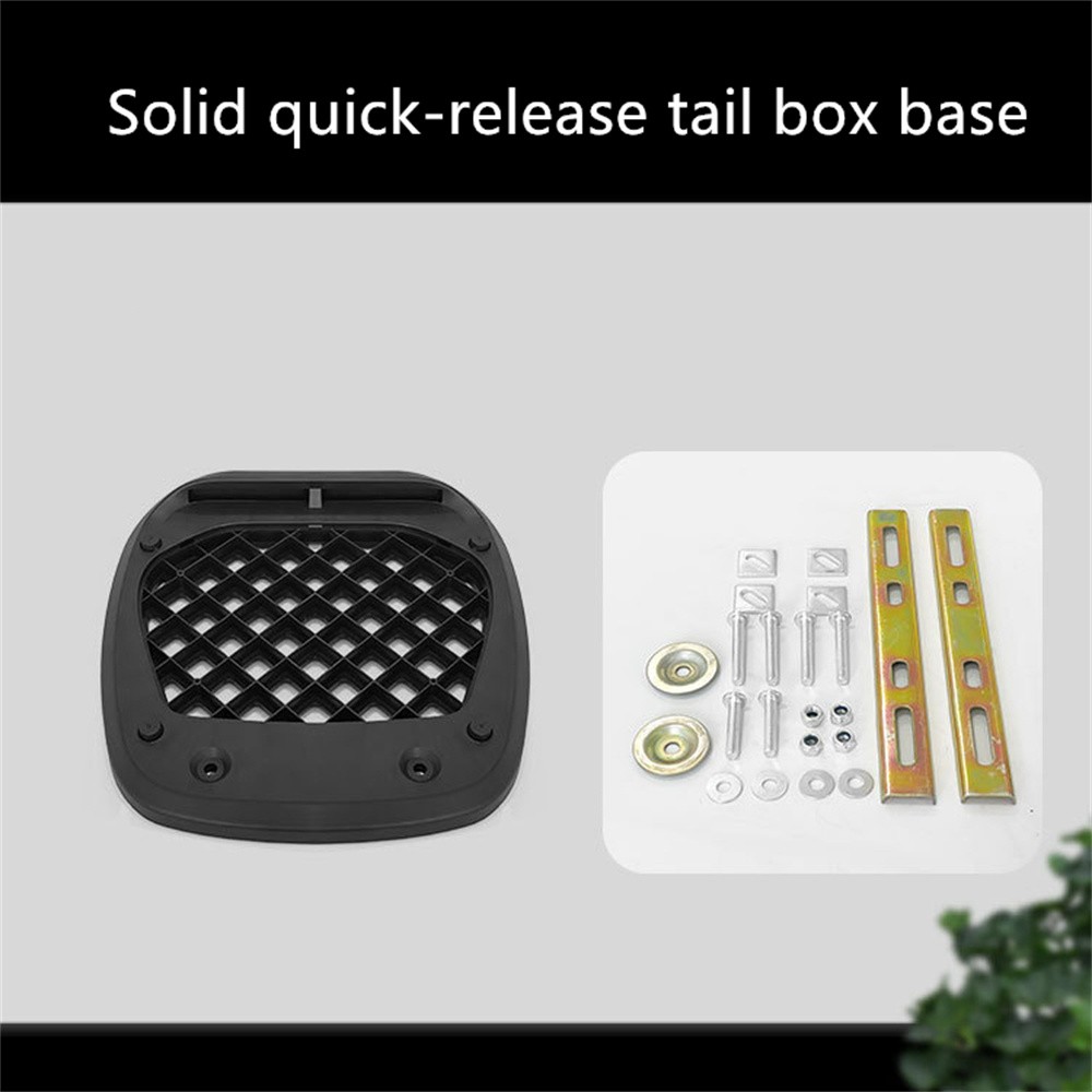 45L Motorcycle Helmet Waterproof Box Rear Luggage Tool Box with Lining