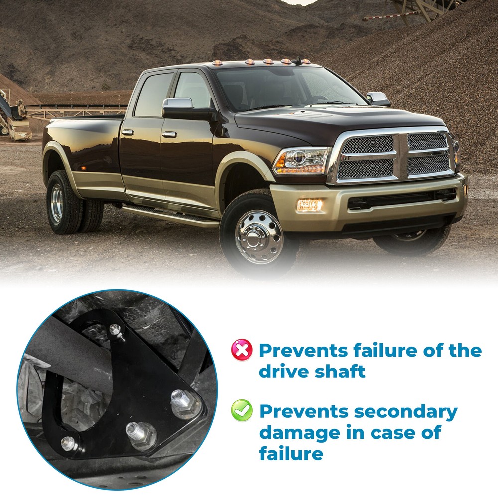 Auto Front Driveshaft Loop Kit For 2003-2013 Ram 2500,3500 2003-2012 Powdercoat