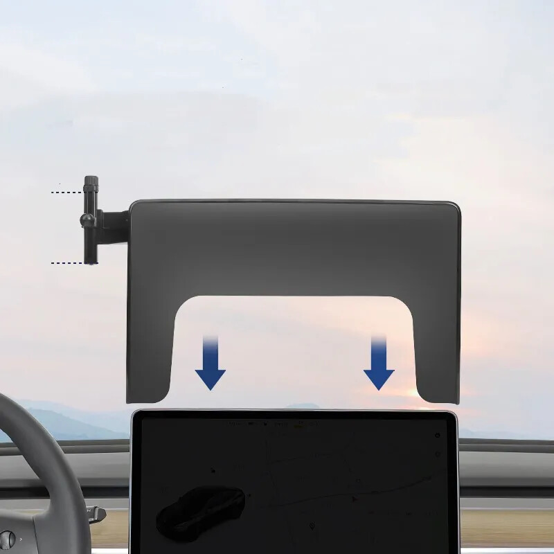 Phone Mount for GPS Navigation Screen Fixed Liftable Bracket For Tesla Model 3/Y