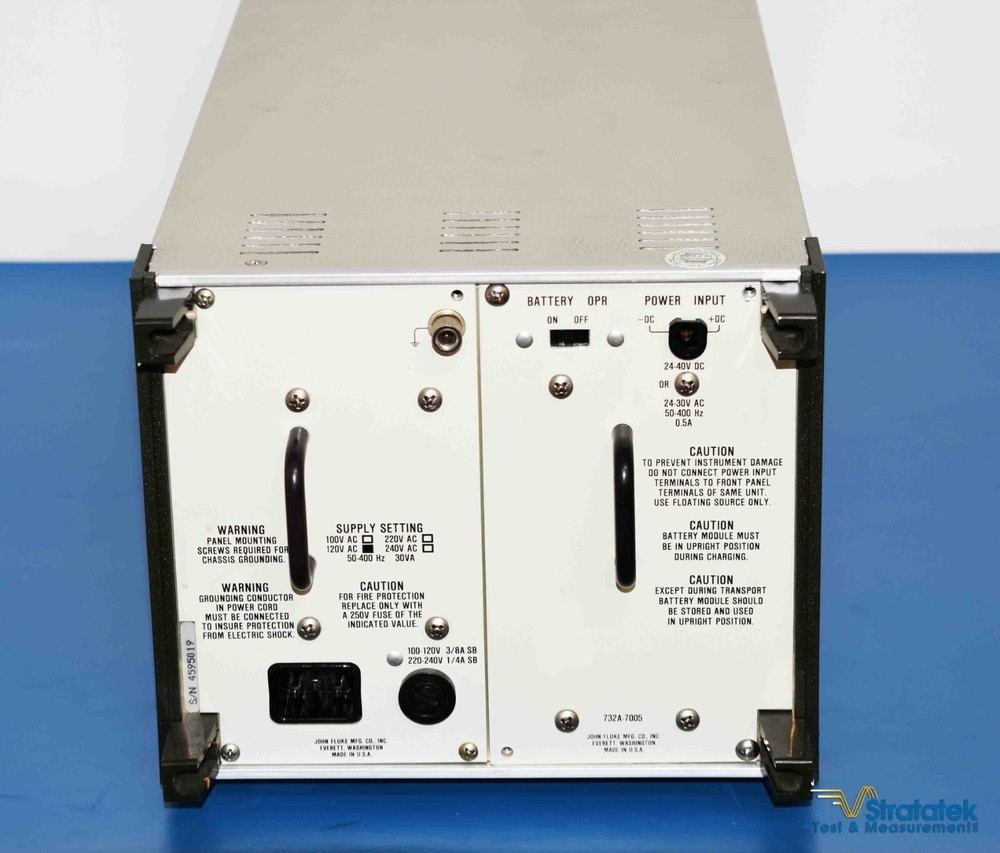 Fluke 732A DC Voltage Reference Standard 10V DC Calibration