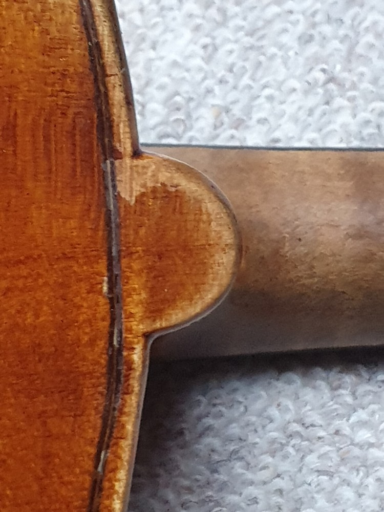 nice, old German 4/4 Violin "Stradivarius" Nicely flamed back!