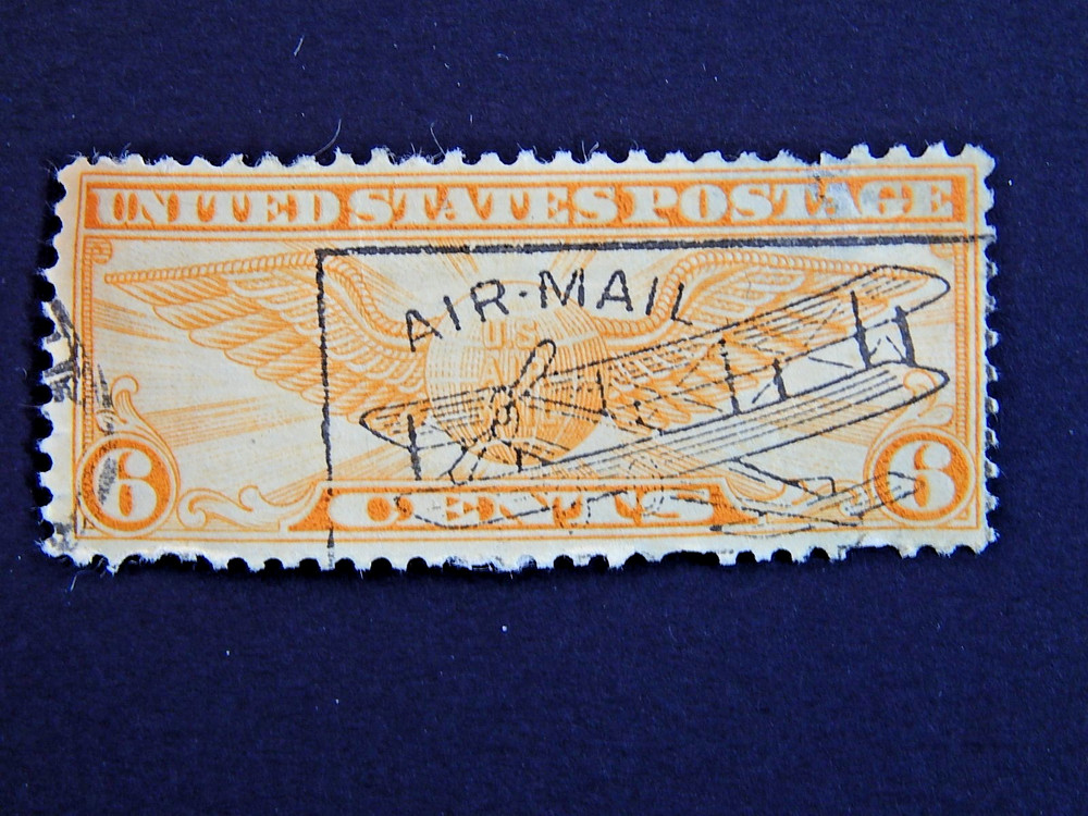 Winged Globe 6 cent Air Mail