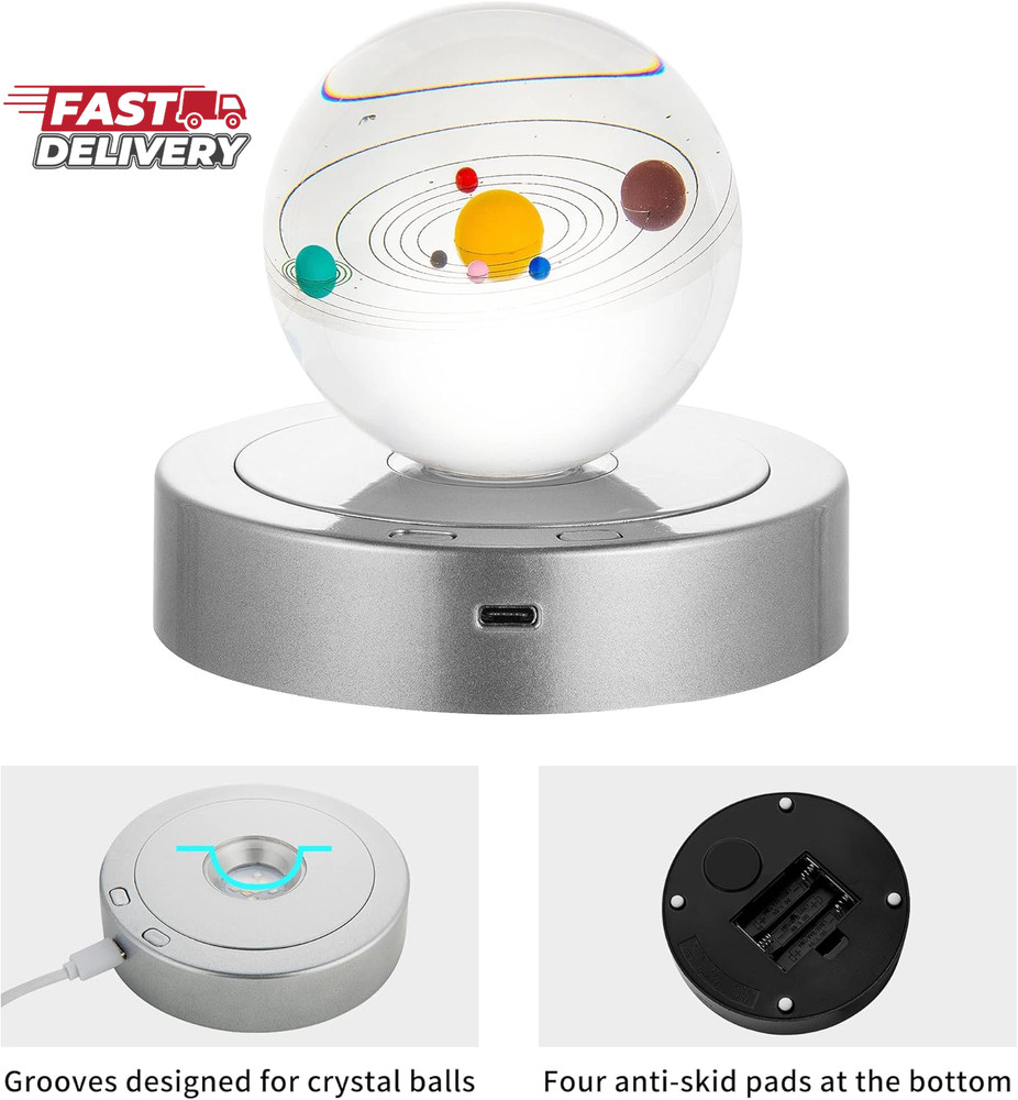 Rotating Display Stand - Spinning Display Stand with Colored Lights - Lighted LE