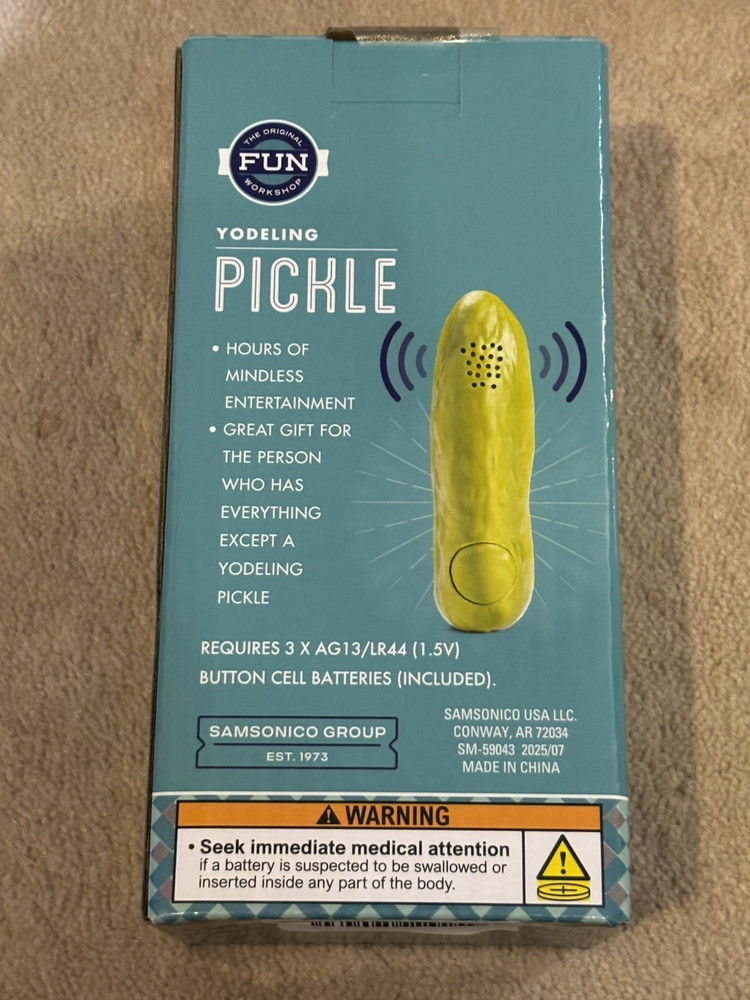 New, Yodeling Pickle Samsonic Group, GIFT FOR PERSON WHO HAS EVERYTHING