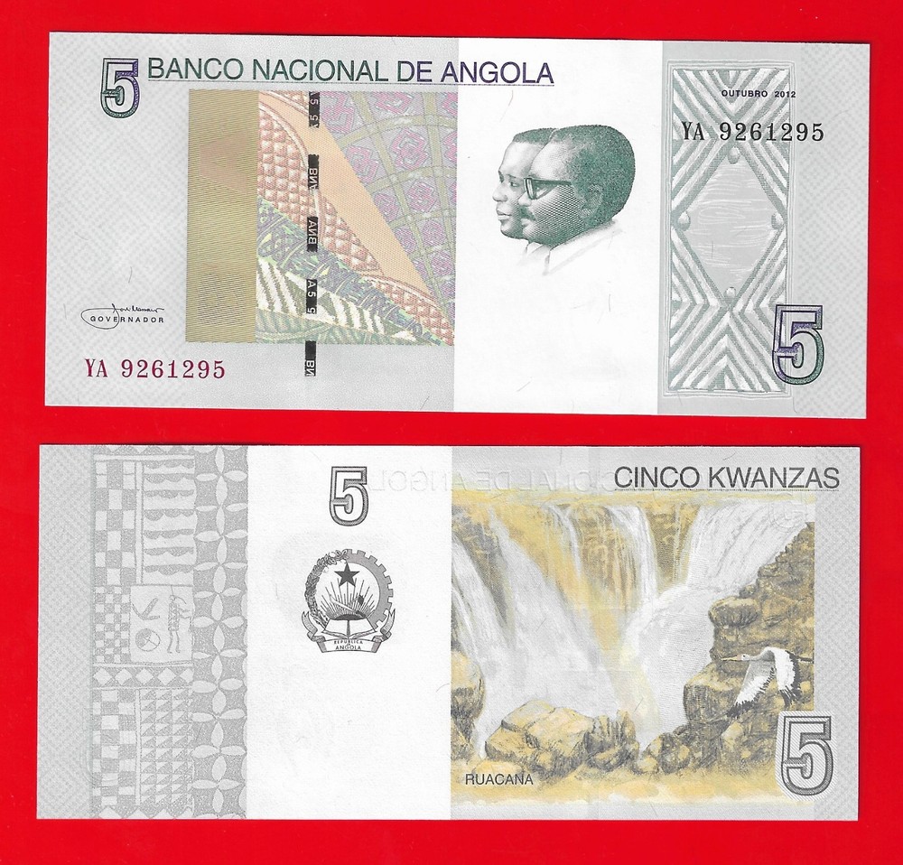 Angola 2012 5 Kwanzas P-151a Uncirculated