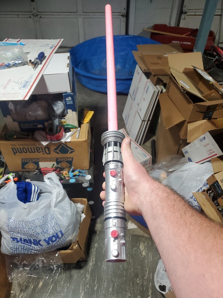 2012 Hasbro Ultimate FX Darth Maul Lightsaber WORKS One Half