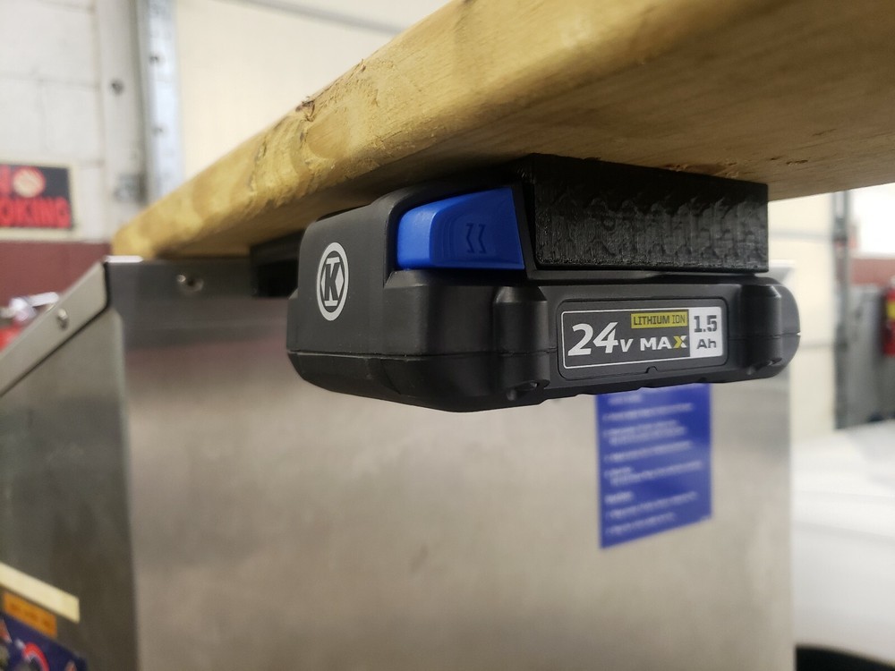 **2 Pack** Kobalt 24V Wall/Undershelf Locking Battery Holder Mount