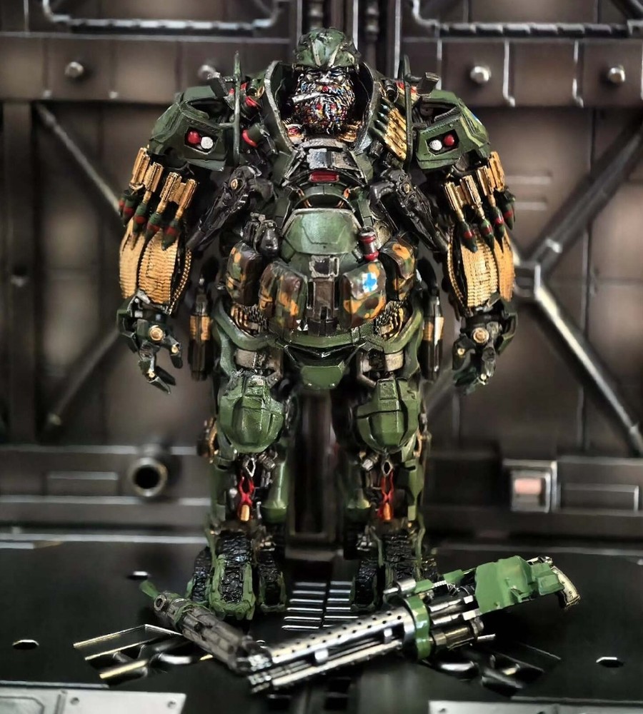 Transformable Robot 4 Hound Mini Scale Micro Resin Model Statue