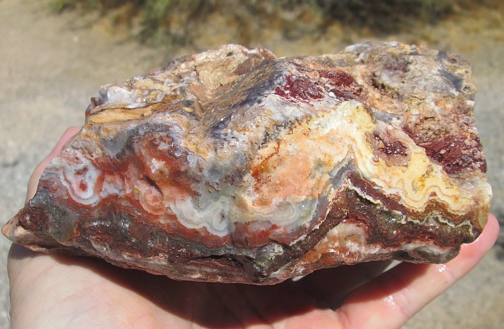 CRAZY LACE AGATE ROUGH ~ 5 lbs 5 ozs