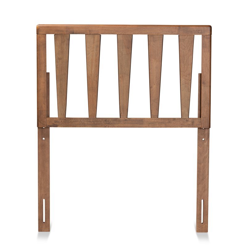 Baxton Studio Duncan Walnut Finished Wood Twin Size Headboard