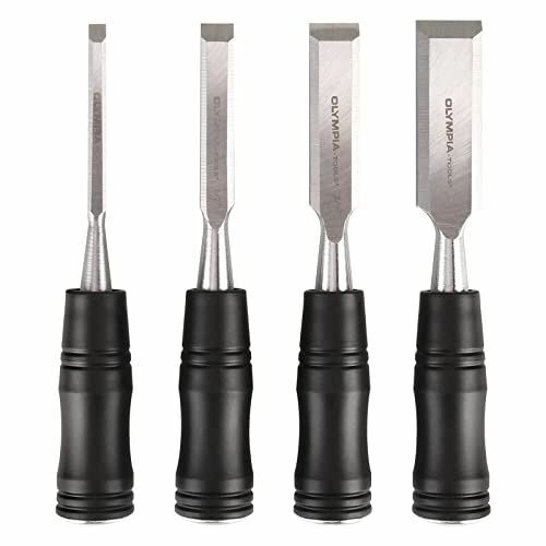 Olympia Tools Long Pattern Wood Chisels, Set of 4 (30-184)