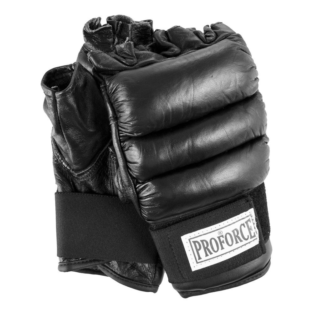 ProForce Fingerless Grappling Gloves Leather