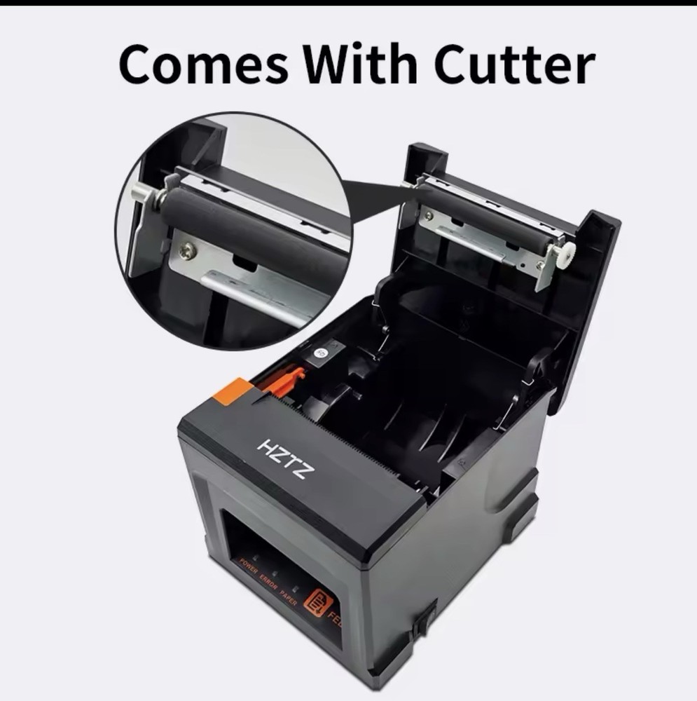 80mm Thermal Receipt Printer,USB POS Printer,Support Windows/Mac/Linux/OPOS