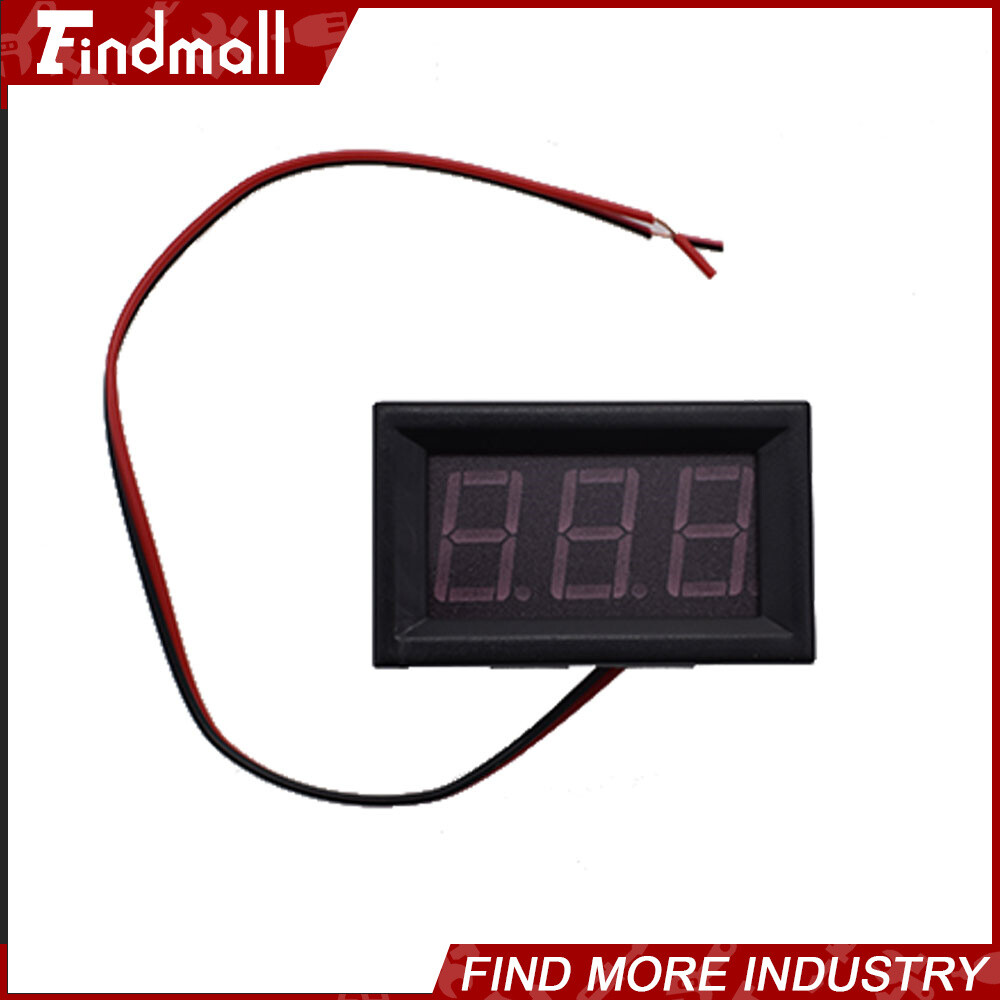 3× DC 4.5-30V Blue LED 3Digital Display Voltage Meter Voltmeter Panel Motorcycle