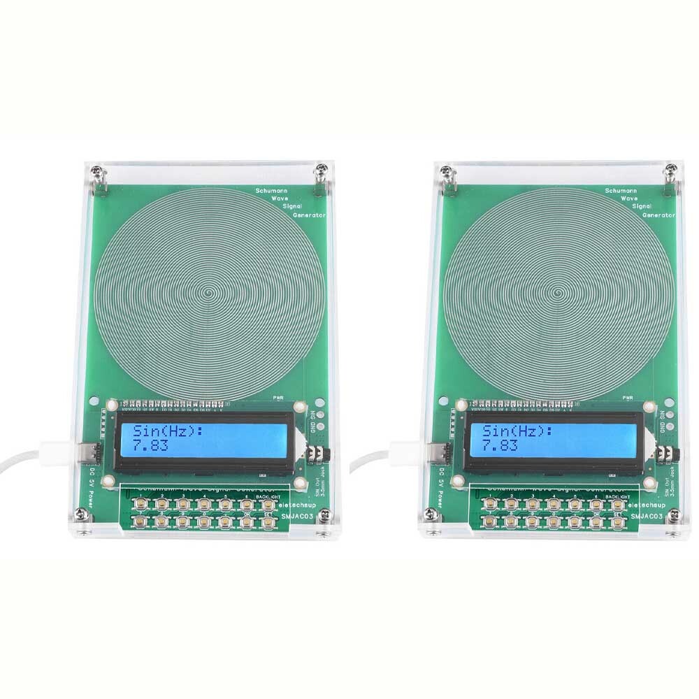 2x For Schumann Wave Generator Pulse Sine Frequency+Audio Output Connector+Case