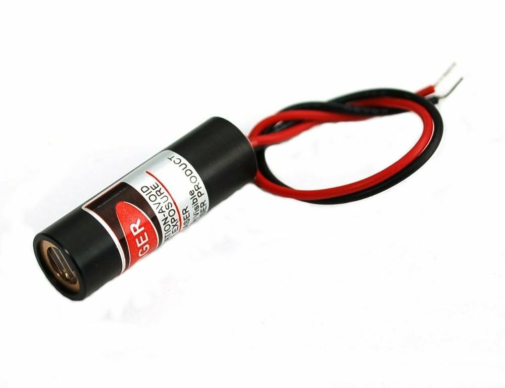 Visible Red Line Laser Diode Module - 650nm, 5mW  (1057AF)