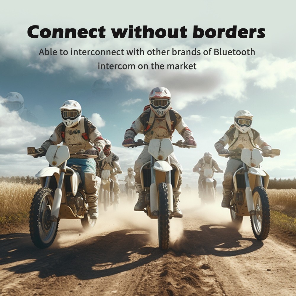 Auto Reconnect Motorcycle Bluetooth Intercom Headset Camera Recorder Waterproof