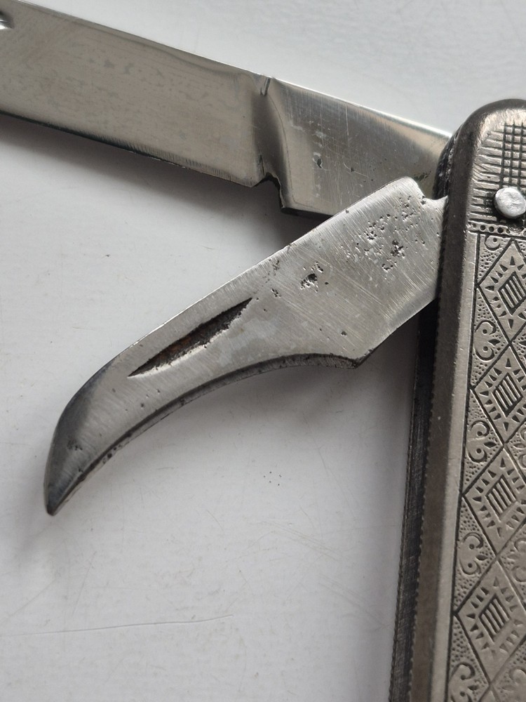 Soviet Cold War Titanium Folding Utility Knife - URSS