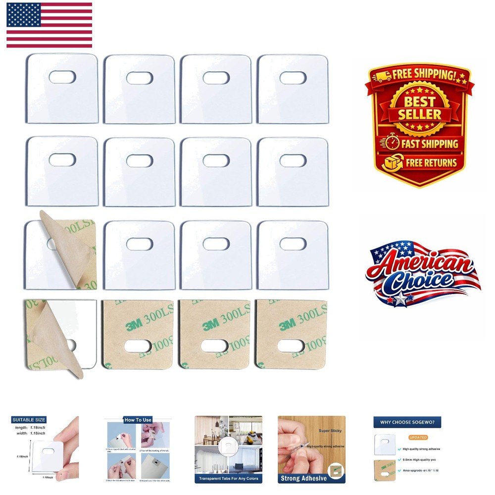 Advanced PVC Vertical Blind Repair Tabs (32 Pack) - Tool-Free Installation