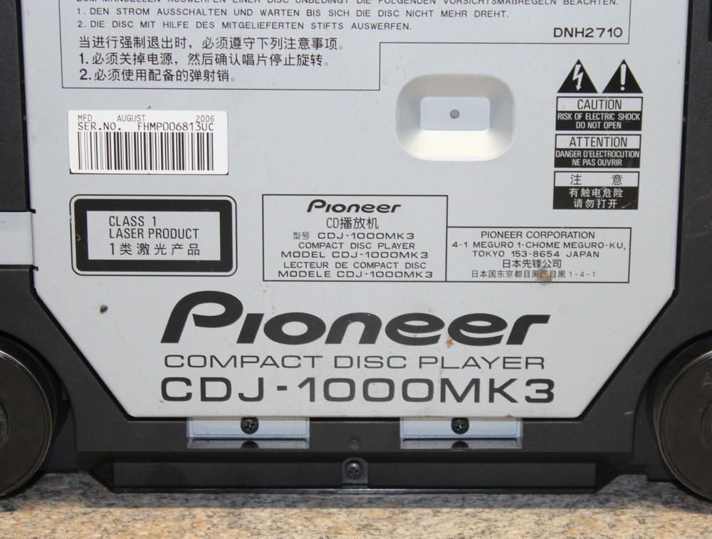 Pioneer CDJ-1000MK3 Compact Disc Player