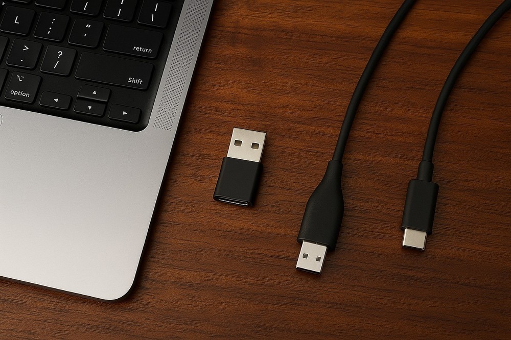 USB C to USB Type A Port Converter Adapter (3-Pack)