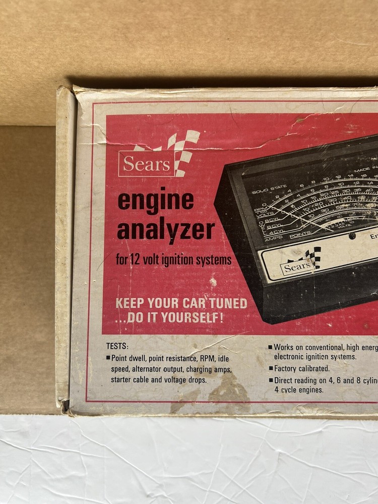 Sears Engine Analyzer For 12 Volt Systems # 161.2161 28 2161