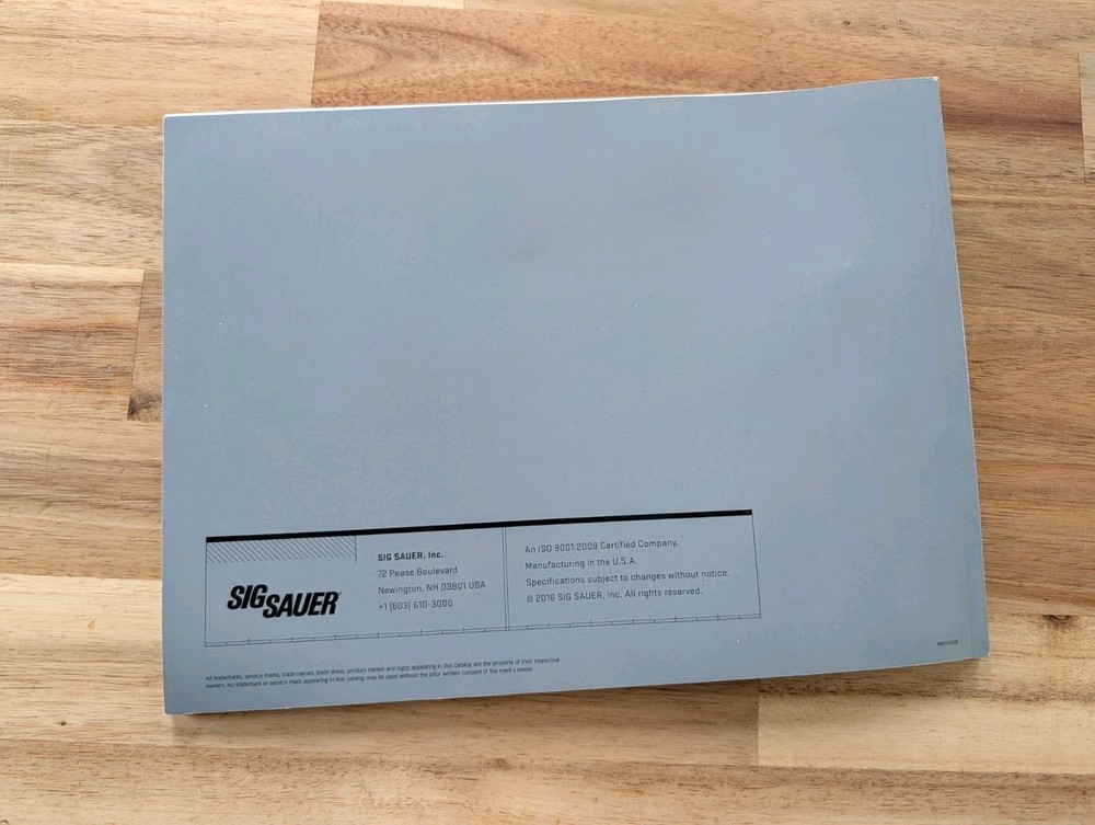 2016 SIG SAUER – COMPLETE SYSTEMS PROVIDER Gun Catalog