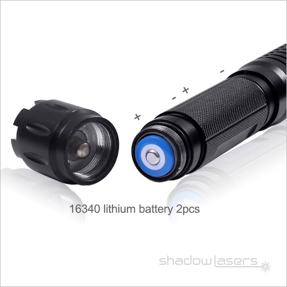 Adjustable Focus Laser Pointer GR 520nm Flashlight Visidle Beam Light