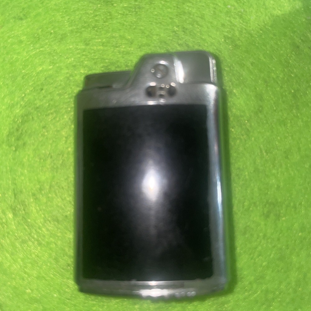 Vintage Enamel Ronson Capri lighter, Violet flowers