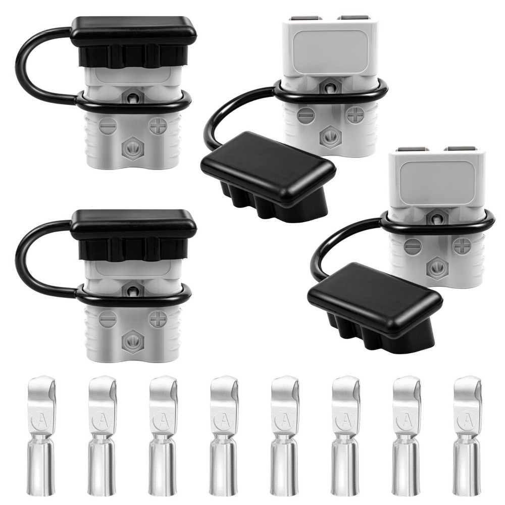 175A Battery Quick Connector Kit, 2-4 AWG Jumper Cable Plug, Flame-Retardant, Ou