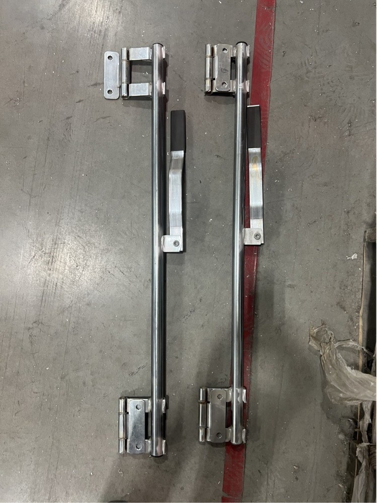 Pair UNIVERSAL 36" Steel Cargo Trailer Swing Door Hinged Bar Locks - TWO UNITS