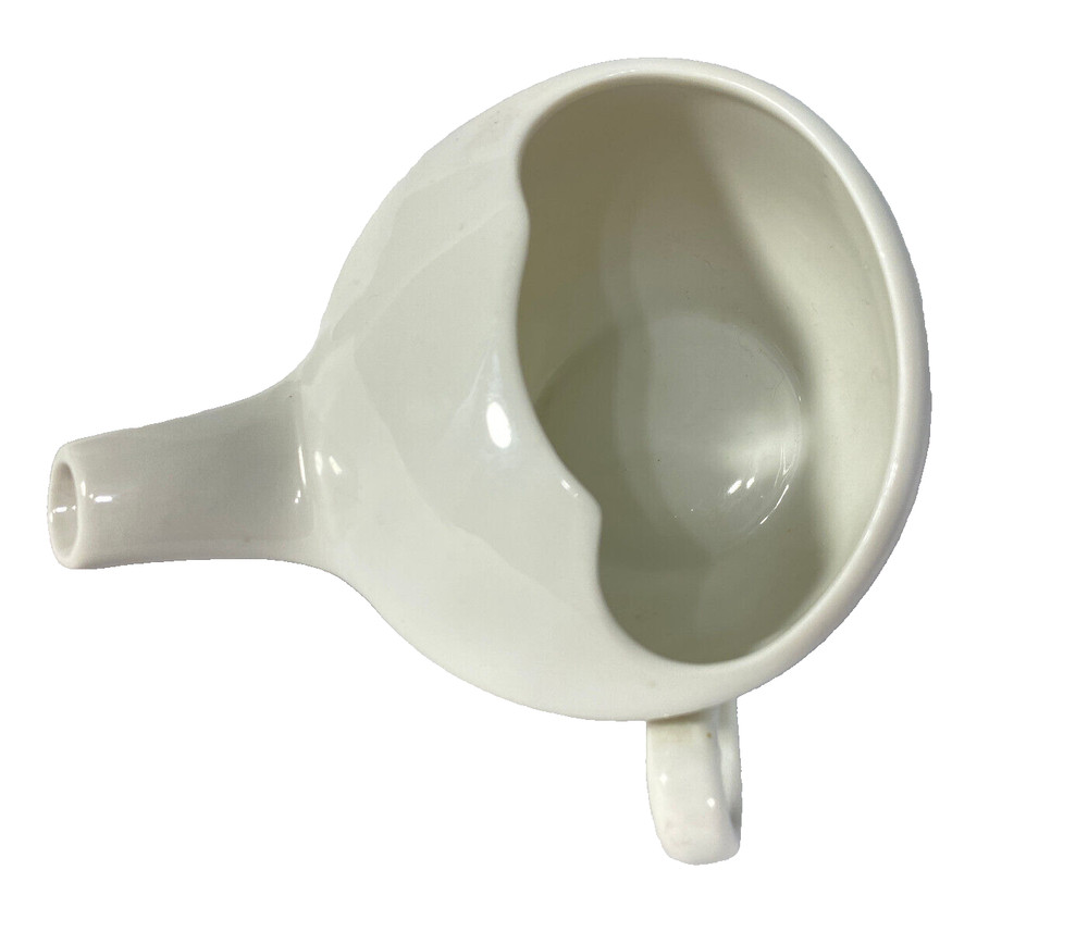 Creamer With Side Handle White