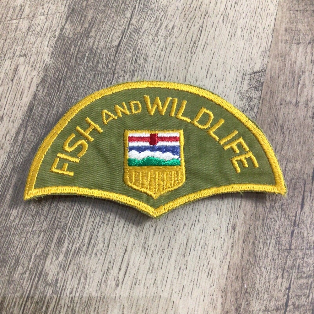 Fish & Wildlife Alberta Canada Patch Embroidered