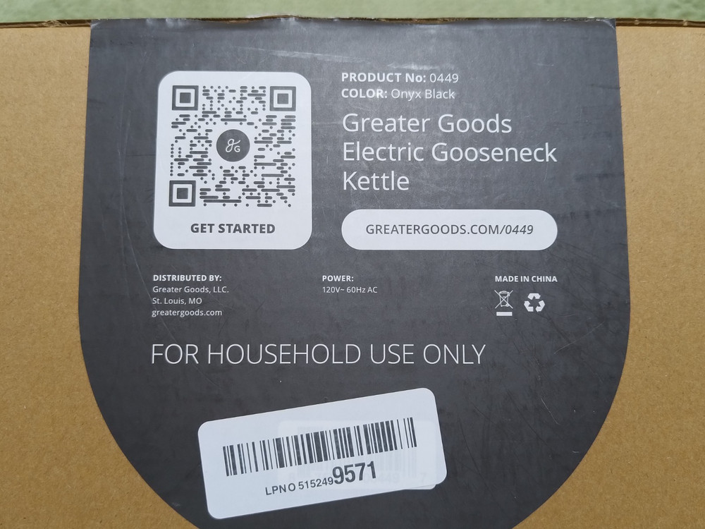 Greater Goods Morning Bloom Gooseneck Kettle Precision Temp Control 0449 Matte