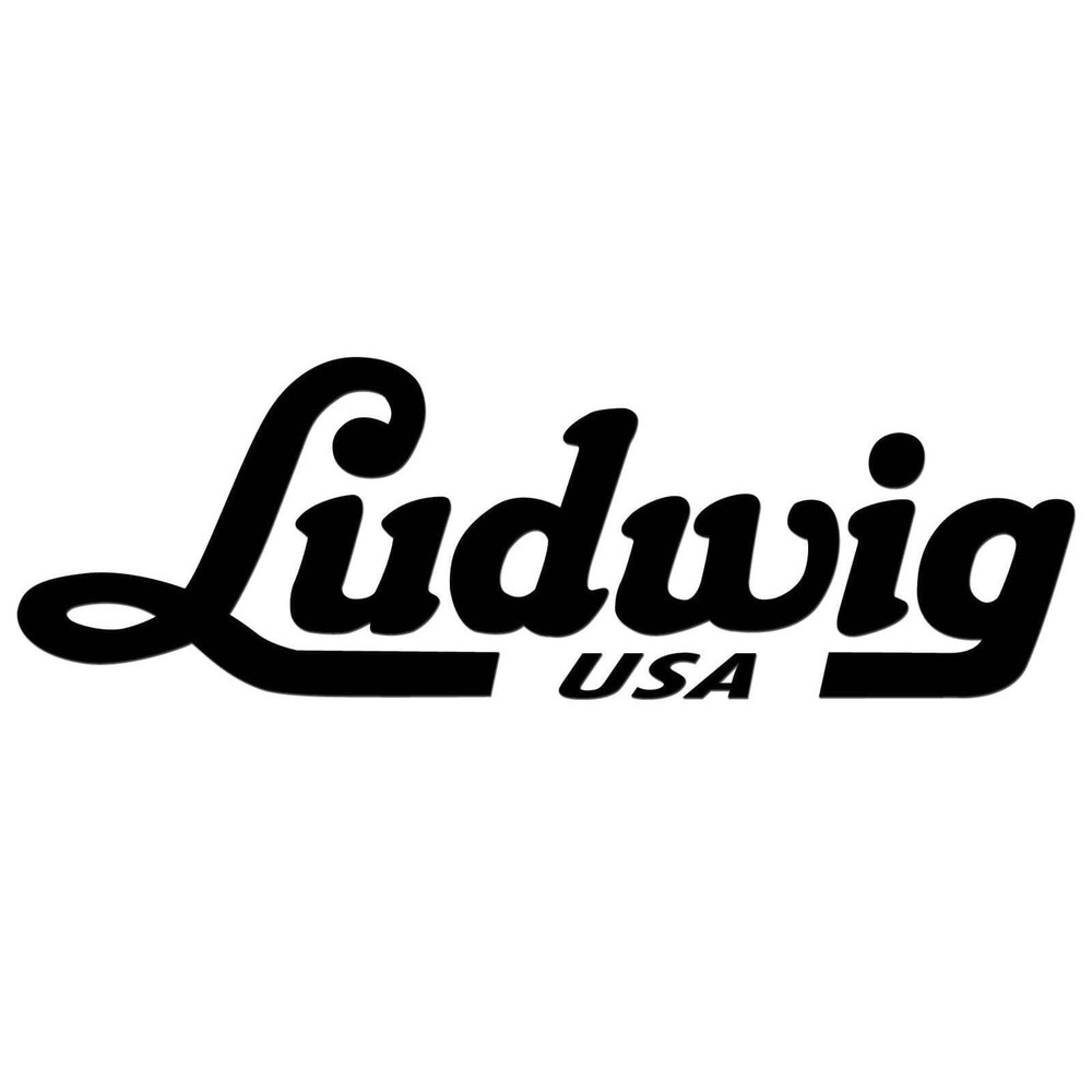 Ludwig Script Logo Decal 6.5"x2.5"