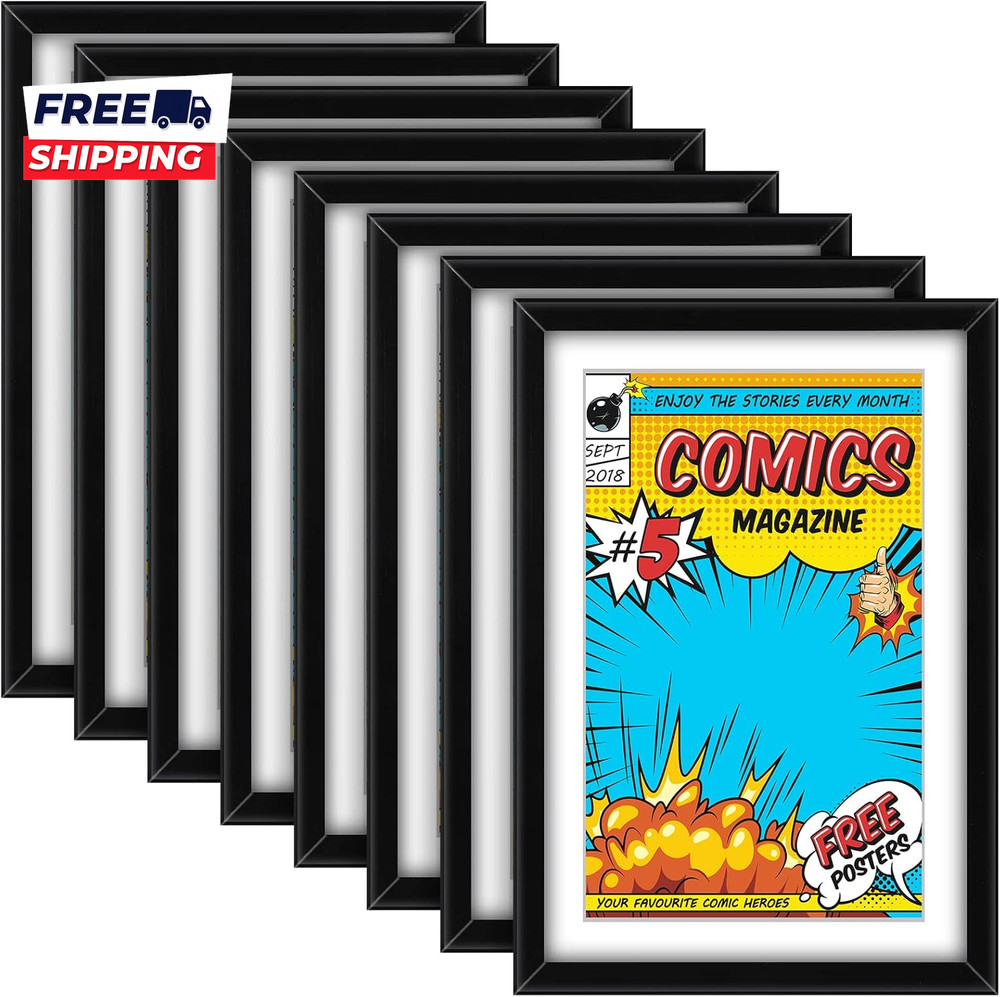 8 Pack Comic Book Frame UV Protection  Comic Picture Magazine Frames Fits