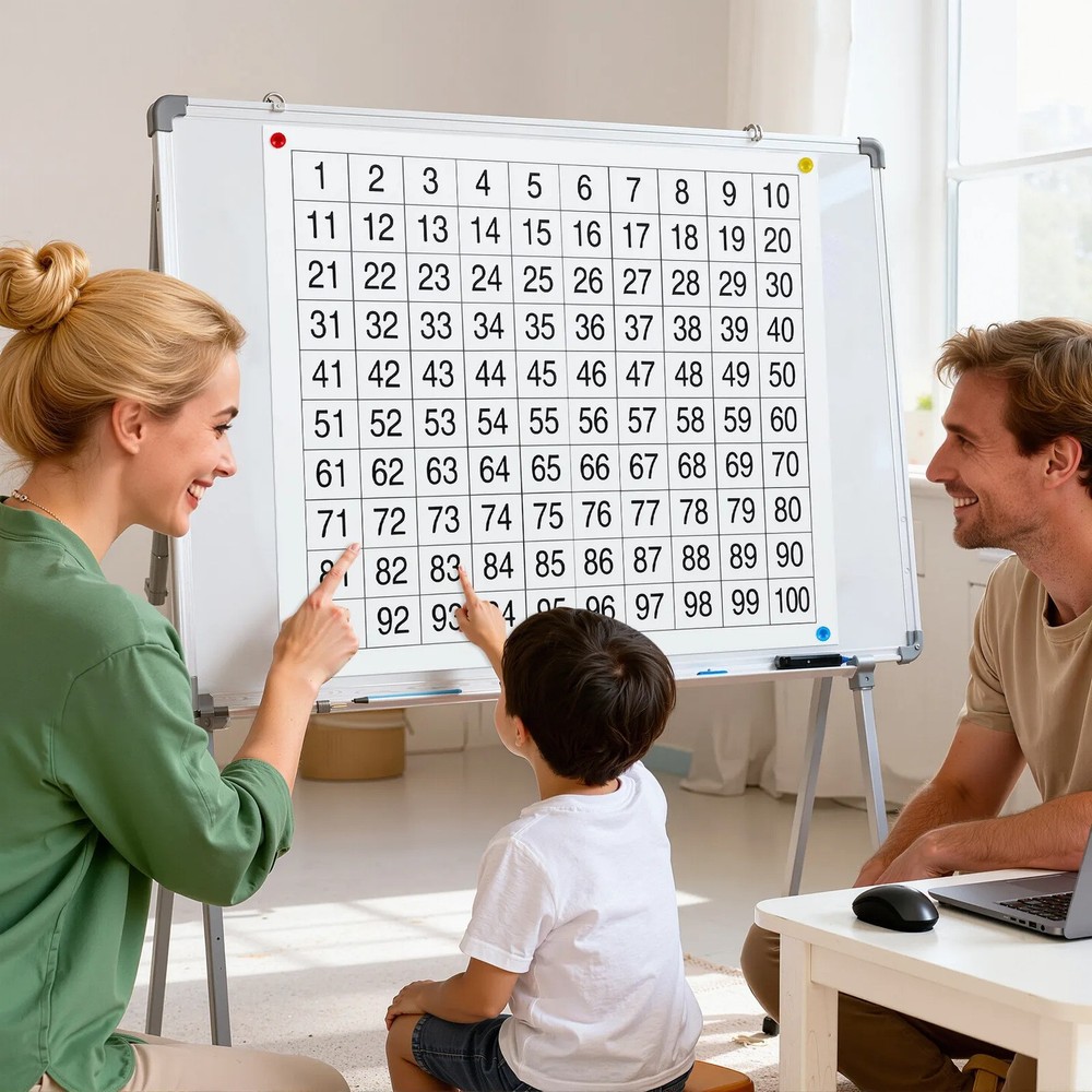 1-100 Numbers Wall Chart Learning Poster Preschool Educational Early