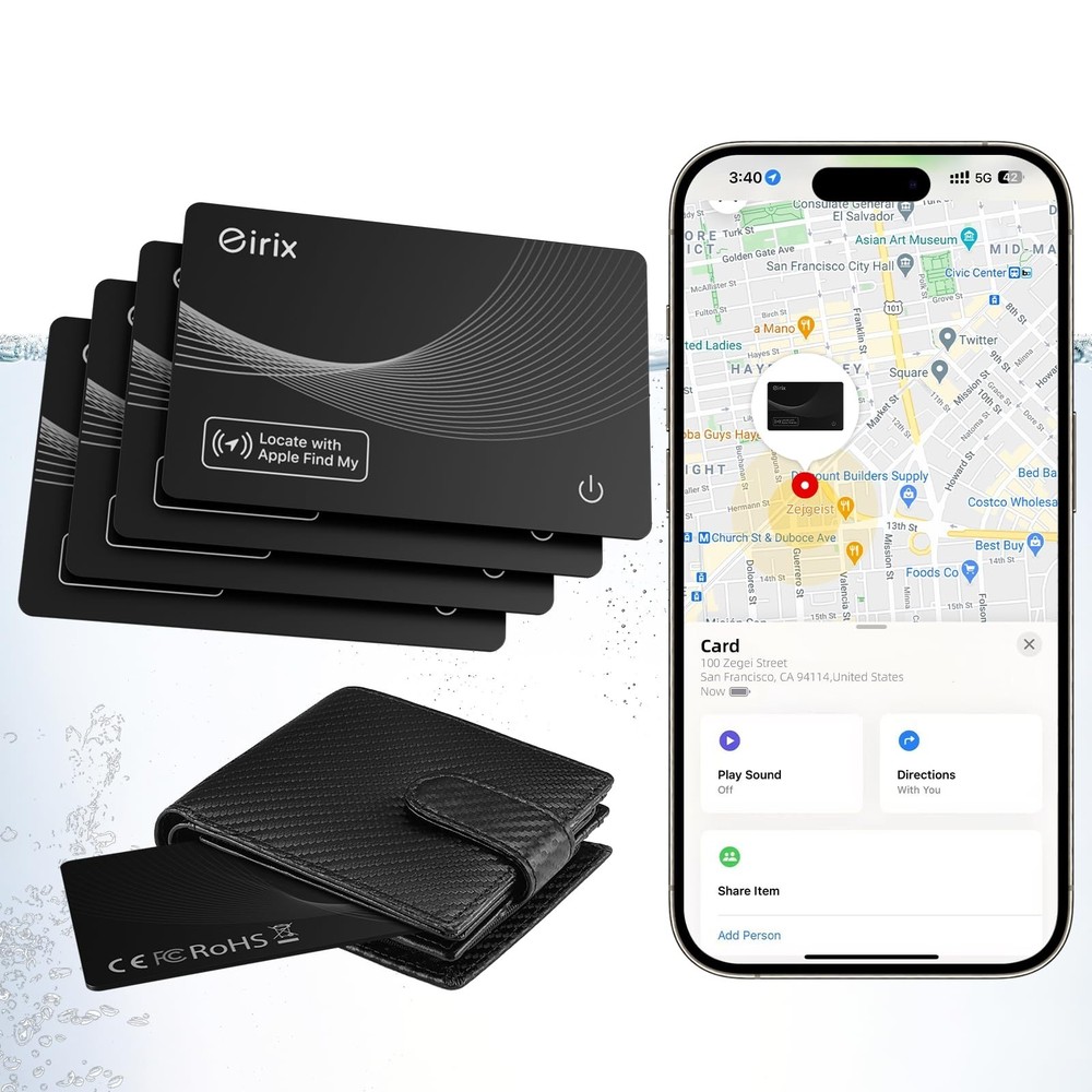 Smart Wallet Tracker Card - Item Finder for Luggage, Keys & Passpor... Fast Ship