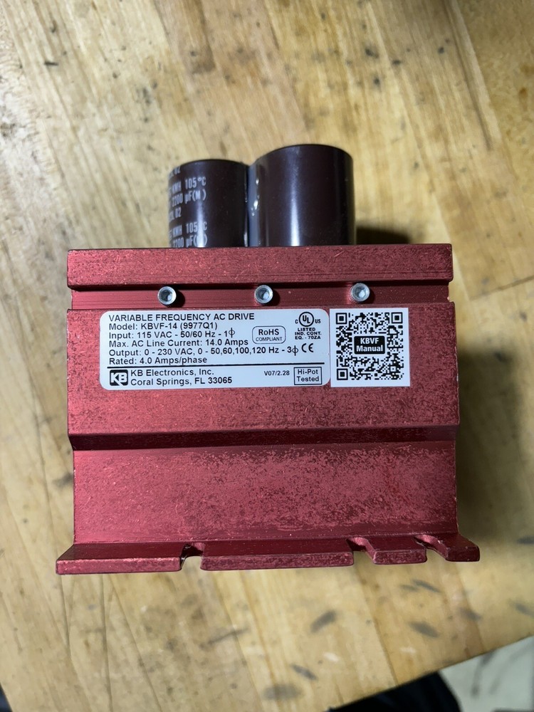KB Electronics KBVF-14 9977Q1 Variable Frequency AC Drive 115V Input 250V